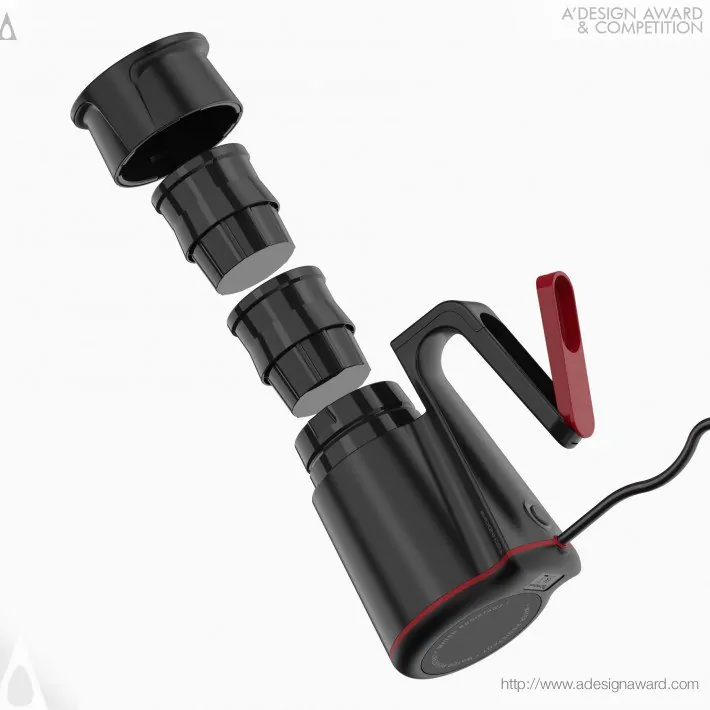 Seyahat tipi Türk kahve makinesi parçaları ve sökülebilir yapısı